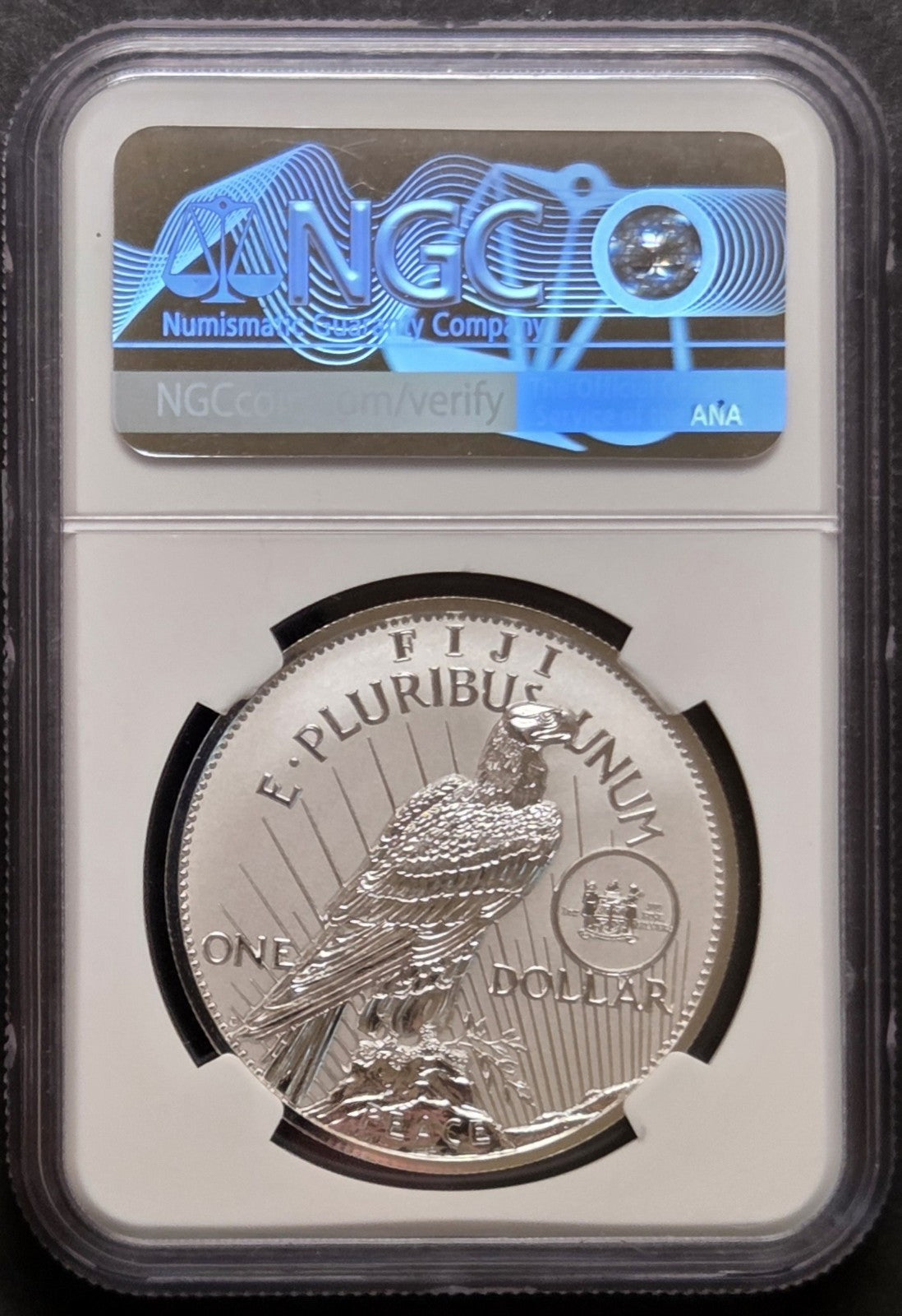 2022 Fiji $1 Peace Dollar, D Privy, NGC Reverse PF70 