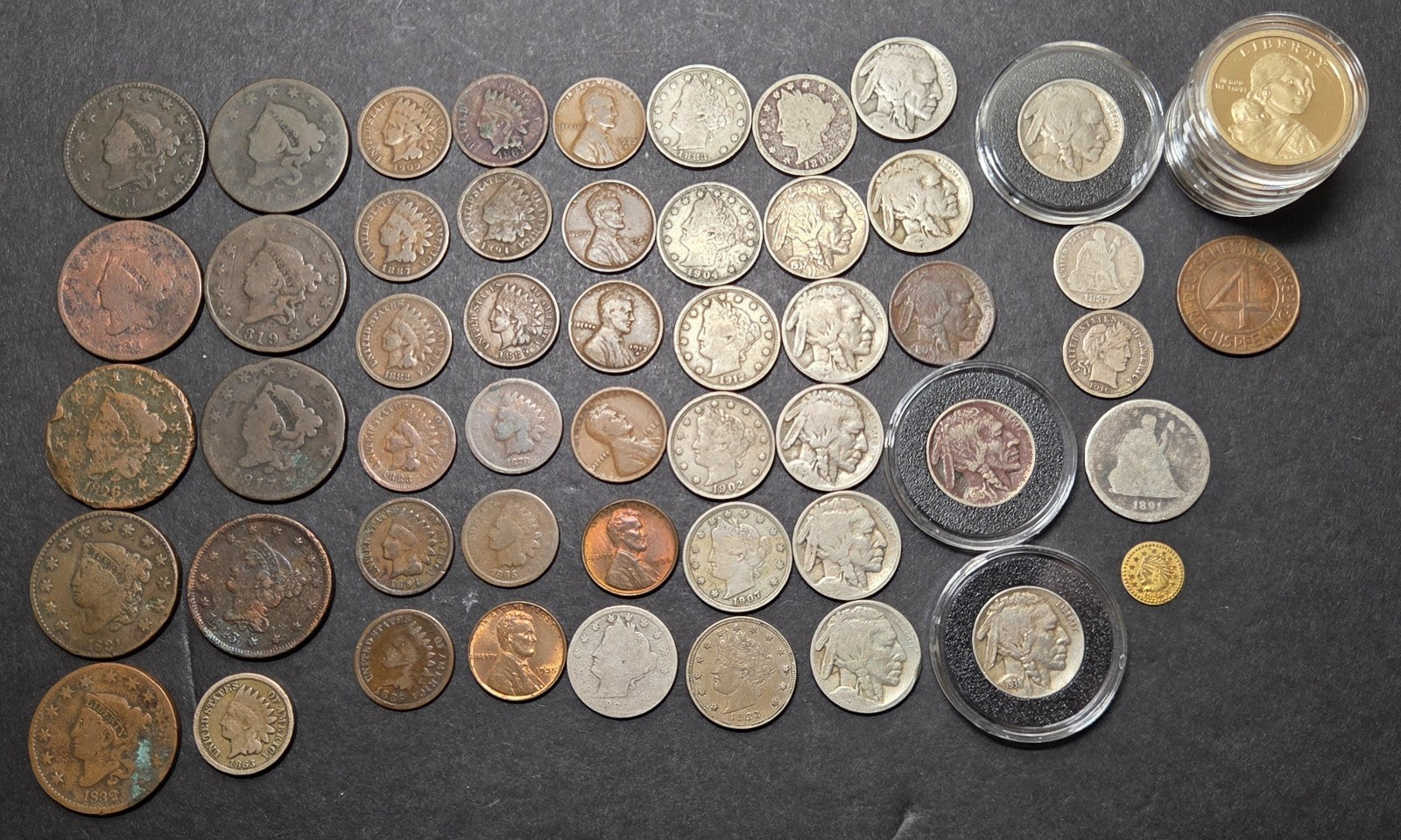 Lot of 56 Old U.S. Coins, Good or Better