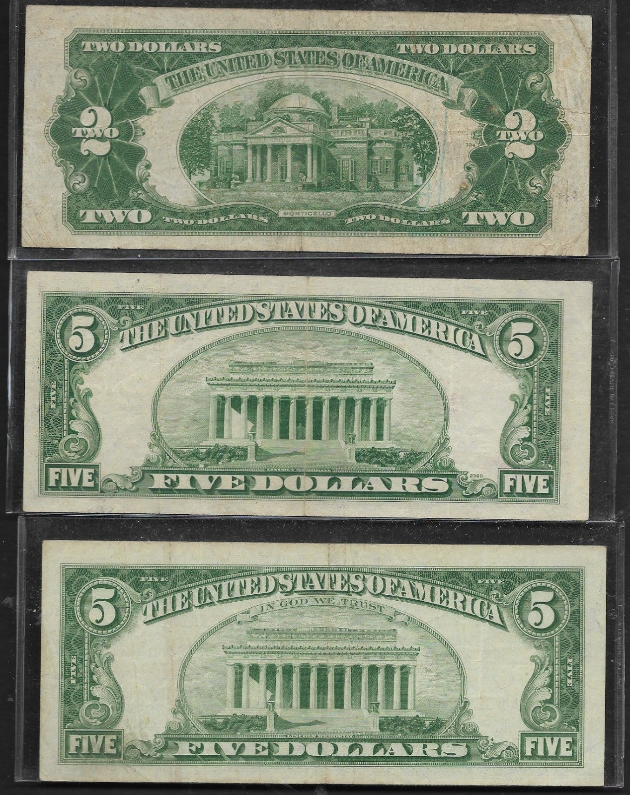 Large Lot of U.S. Paper Money, Assorted Denominations, Good to Unc.