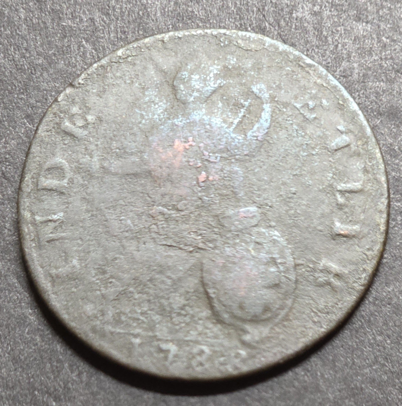 1788 Vermont Copper Coin, Good Details