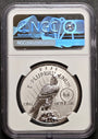 2022 Fiji $1 Peace Dollar, S Privy, NGC Reverse PF70