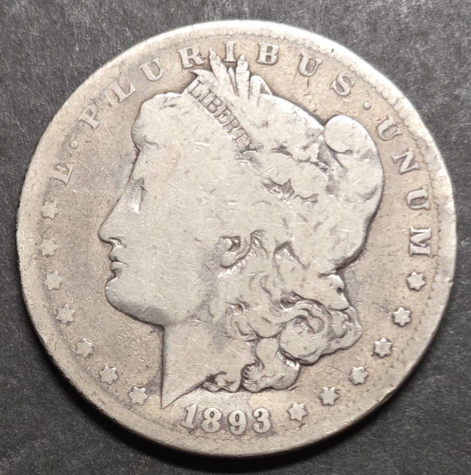 1893-CC Morgan Dollar, Good