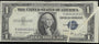 1935E Silver Certificate, XF, Gutter Fold Error