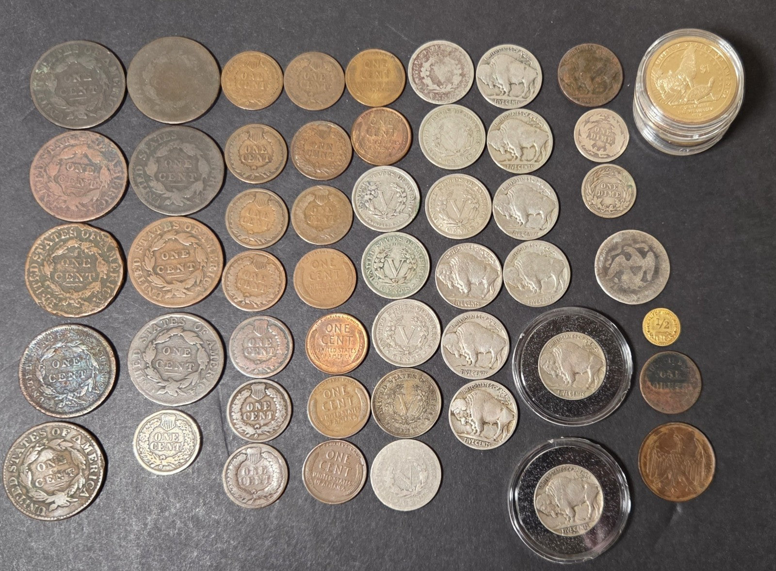 Lot of 56 Old U.S. Coins, Good or Better