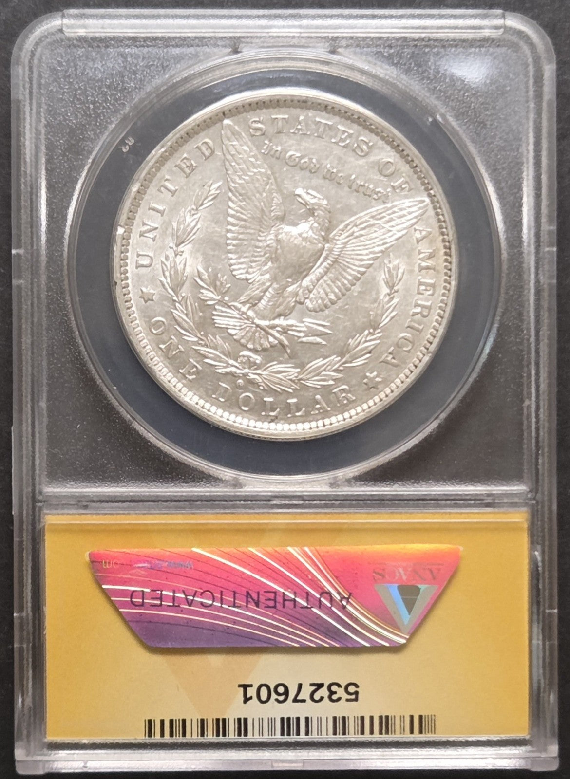 1882-O/S Morgan Dollar, VAM-3, ANACS AU50 Details