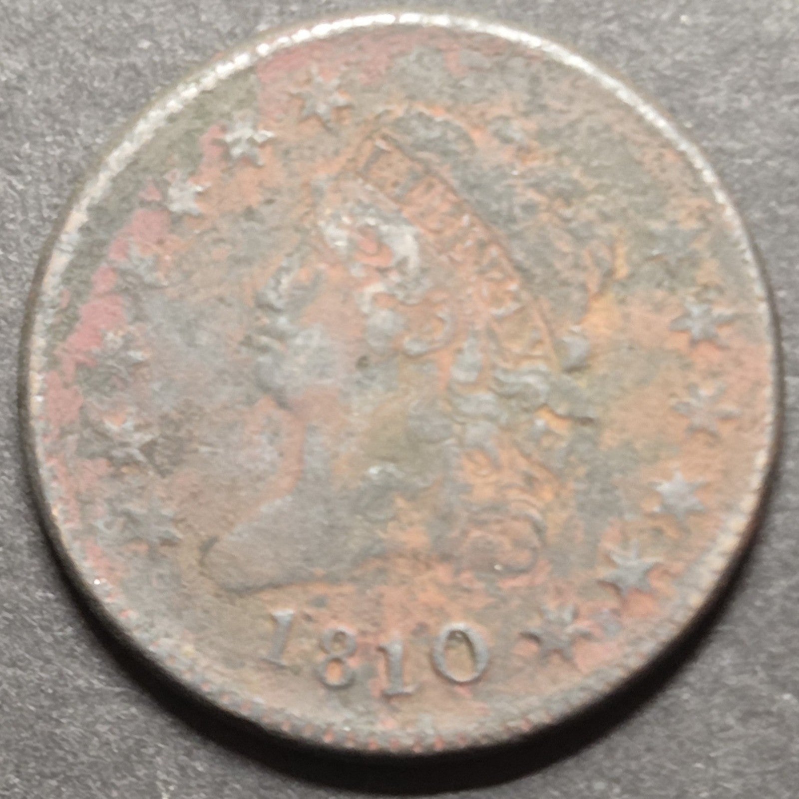 1810/9 Large Cent, S-281, VG Detail