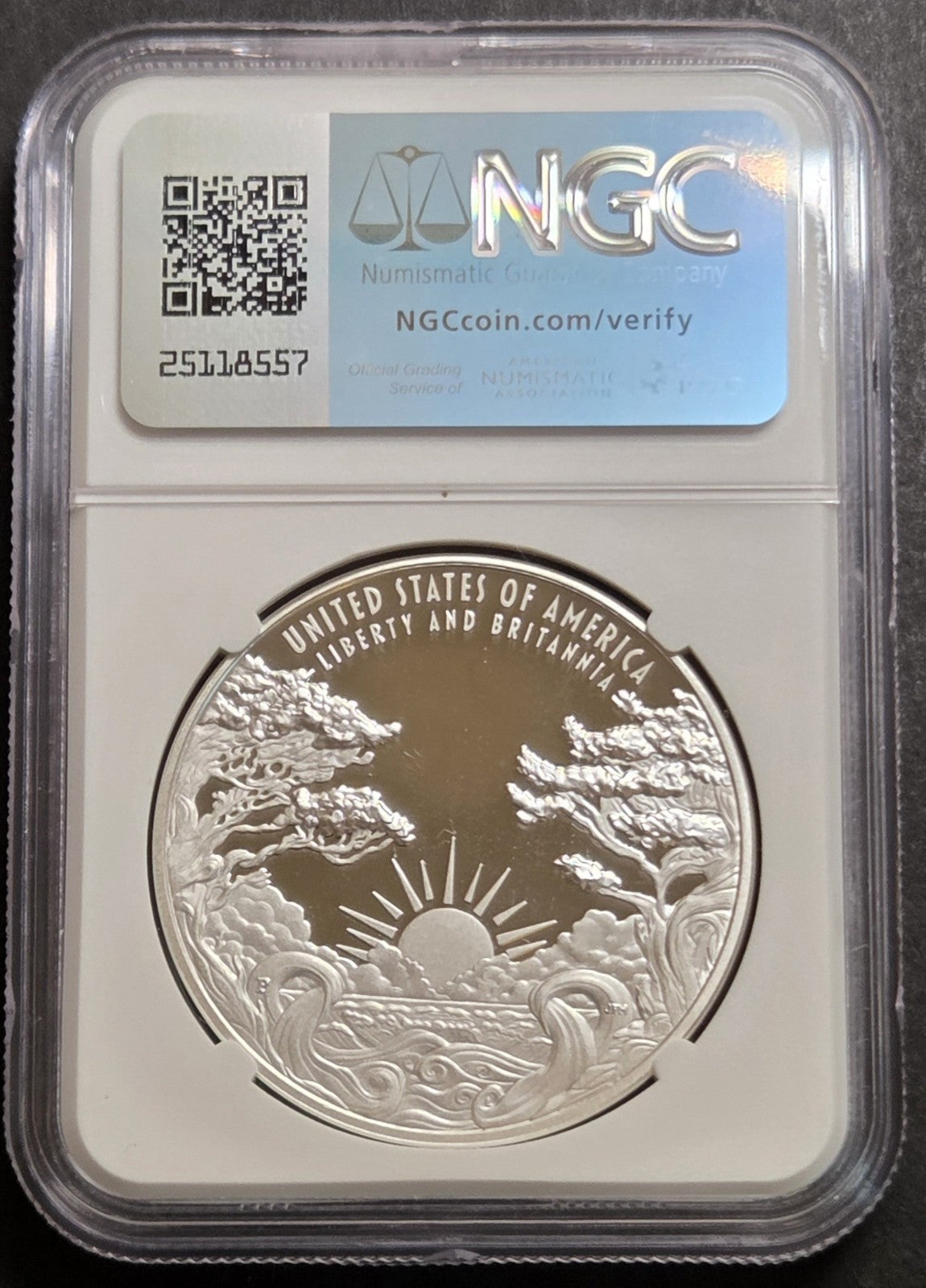 2024-P Liberty & Britannia Silver Medal, NGC PF70 UC