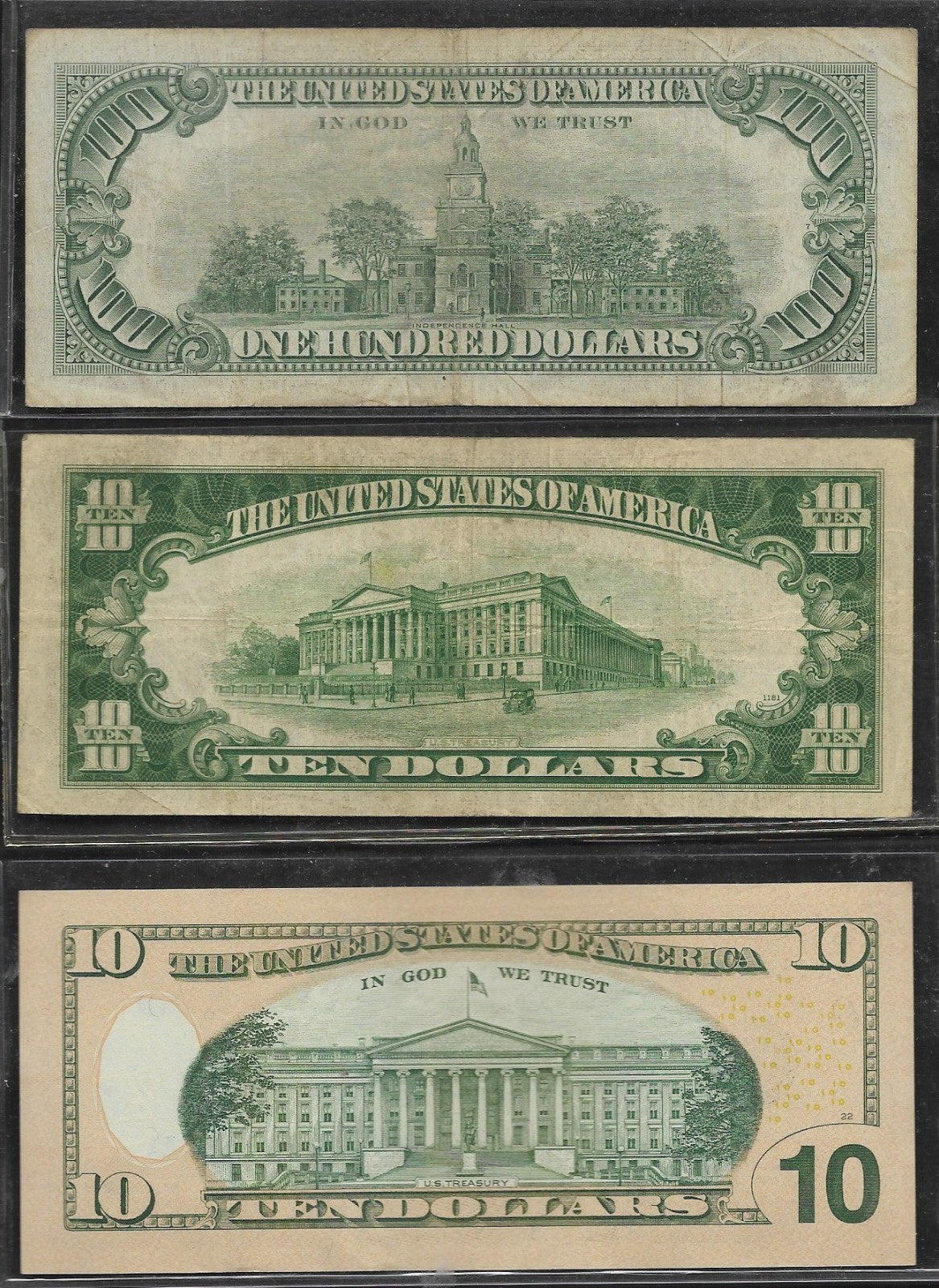 Large Lot of U.S. Paper Money, Assorted Denominations, Good to Unc.