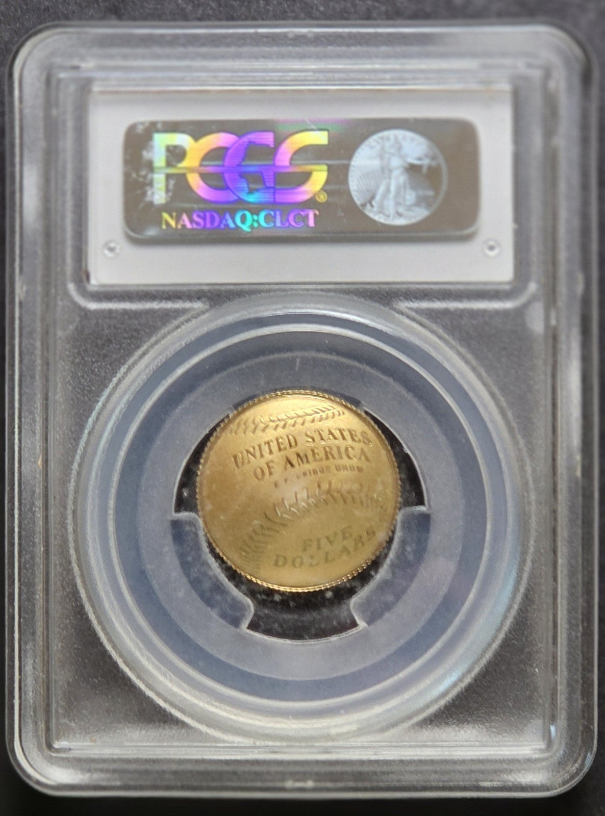 2014-W $5 Gold Baseball Hall of Fame, PCGS PR70 DCAM