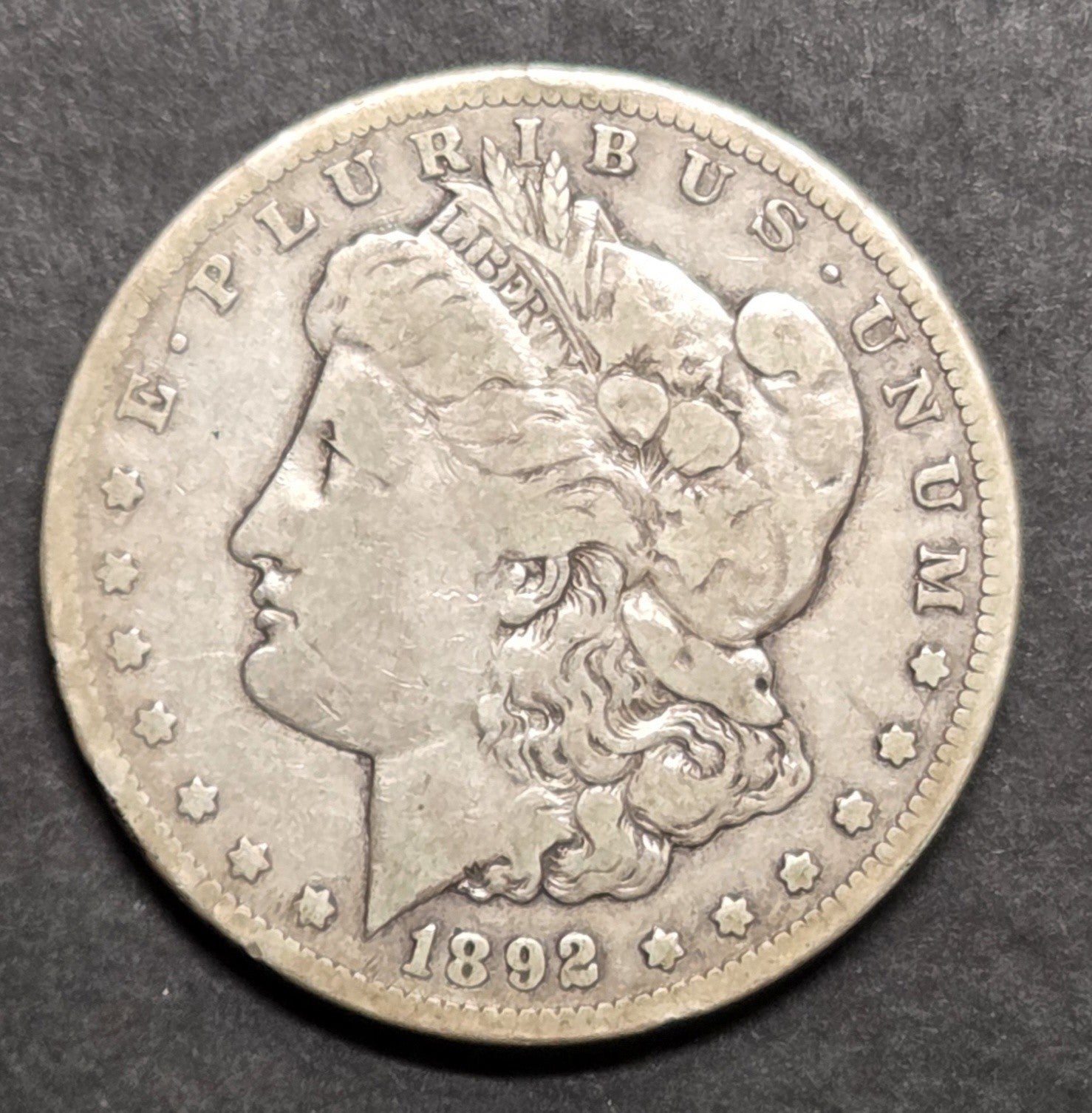 1892-CC Morgan Dollar, VG