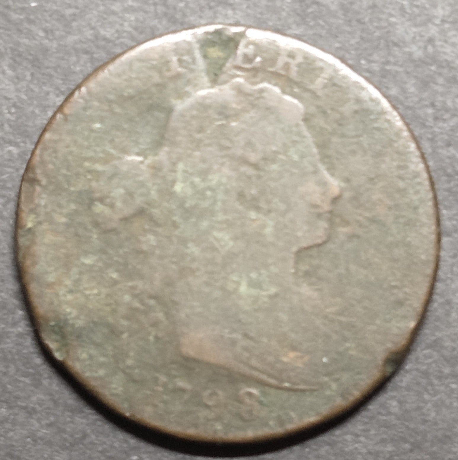 1798 Large Cent, About Good Details