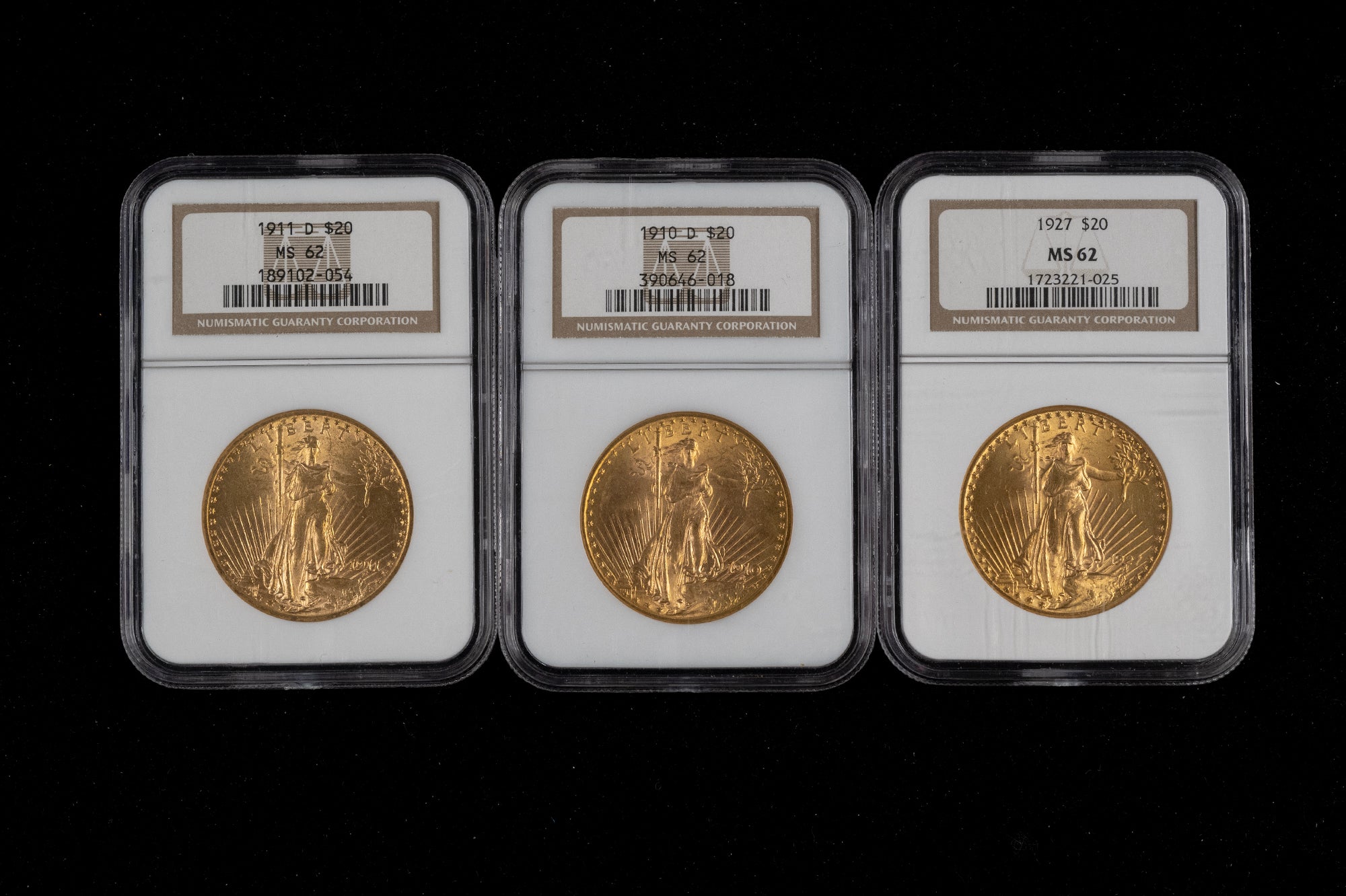 Three gold U.S.